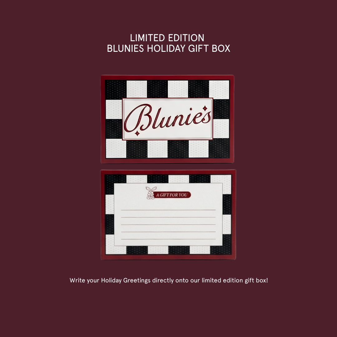 Blunies Holiday Gift Set (1 x Fresh Mint & Pear, 1 x Fresh Jill & Aloe Vera, 1 Holiday Silk Pouch)