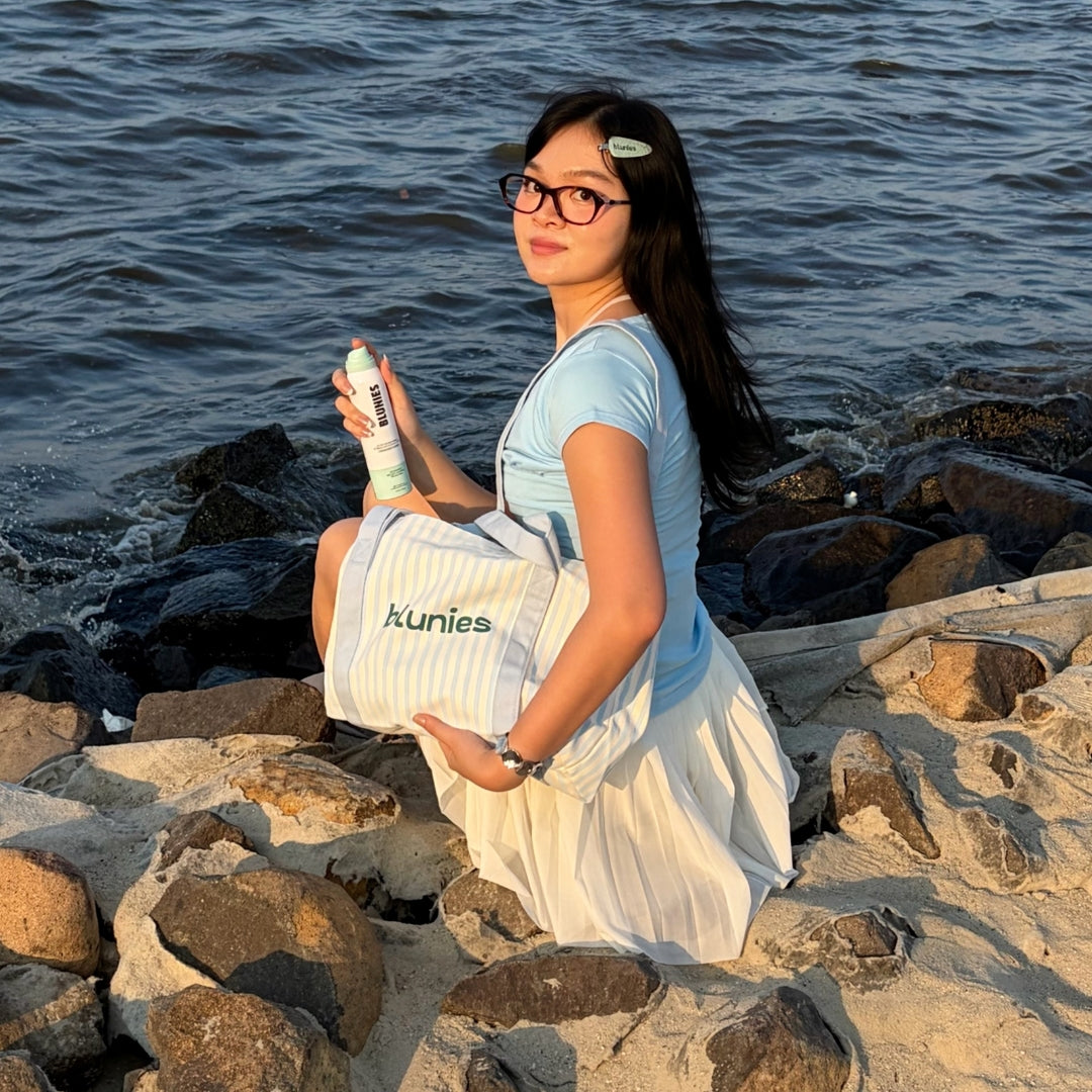 Classic Striped Blue Tote